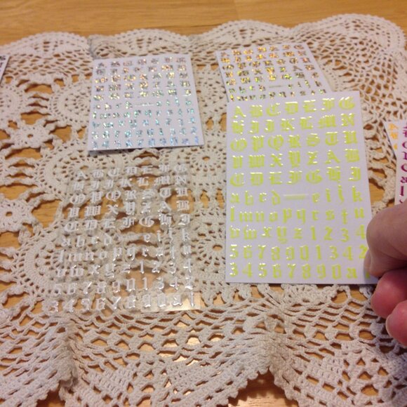 Nail art alphabet stickers bundle - Picture 3 of 6